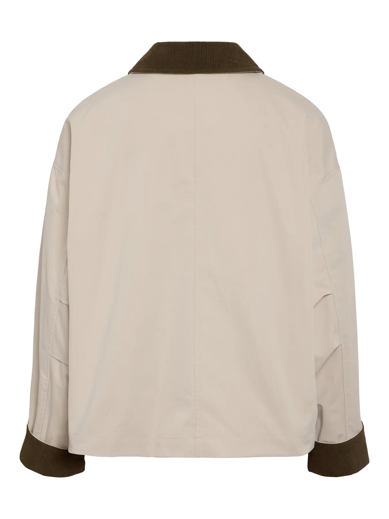 NM NORA CORDUROY COLLAR JACKET - SILVER LINING
