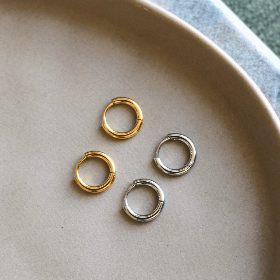 THE MINI HOOPS - SILVER