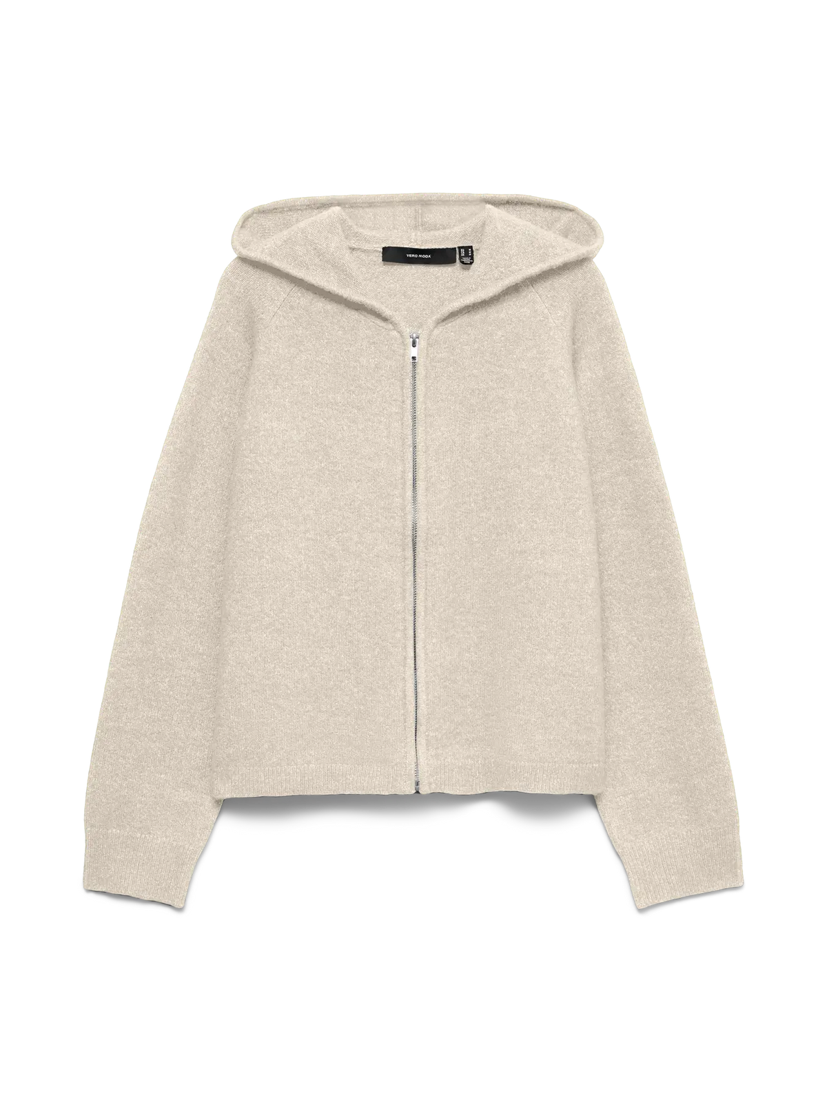 VM BESTI KNIT HOODED ZIP SWEATER - BIRCH