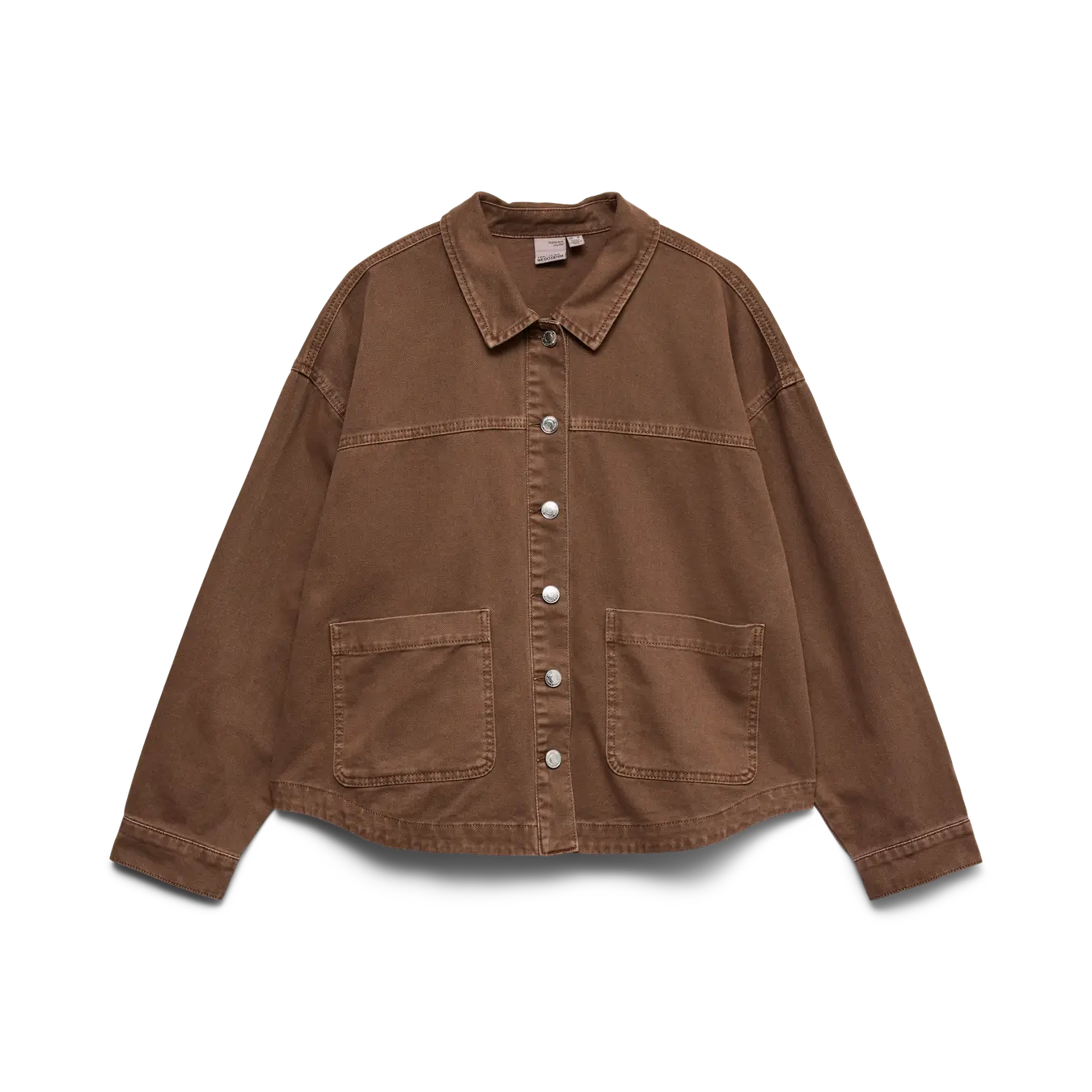 VM JAMIE DENIM SHACKET - COCOA BROWN WASHED