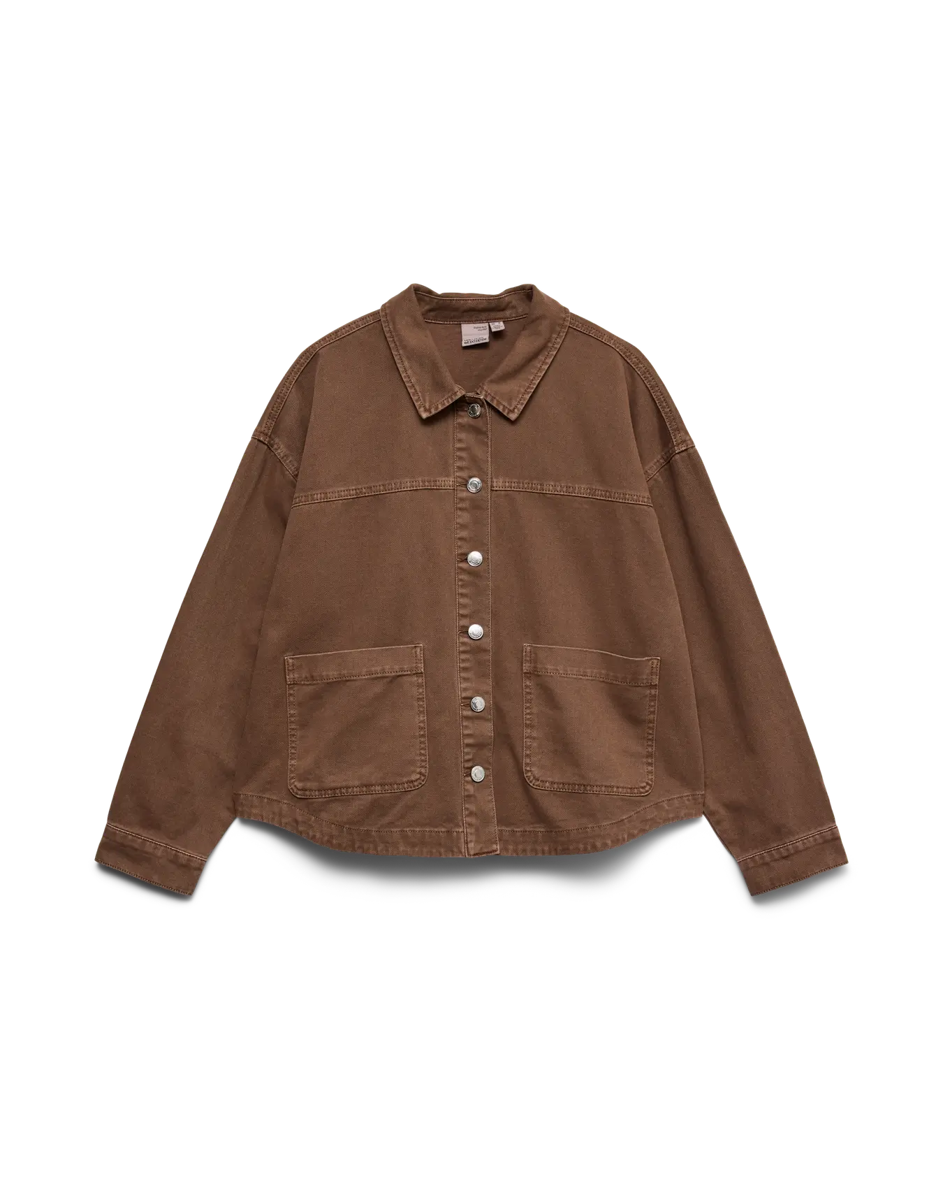VM JAMIE DENIM SHACKET - COCOA BROWN WASHED