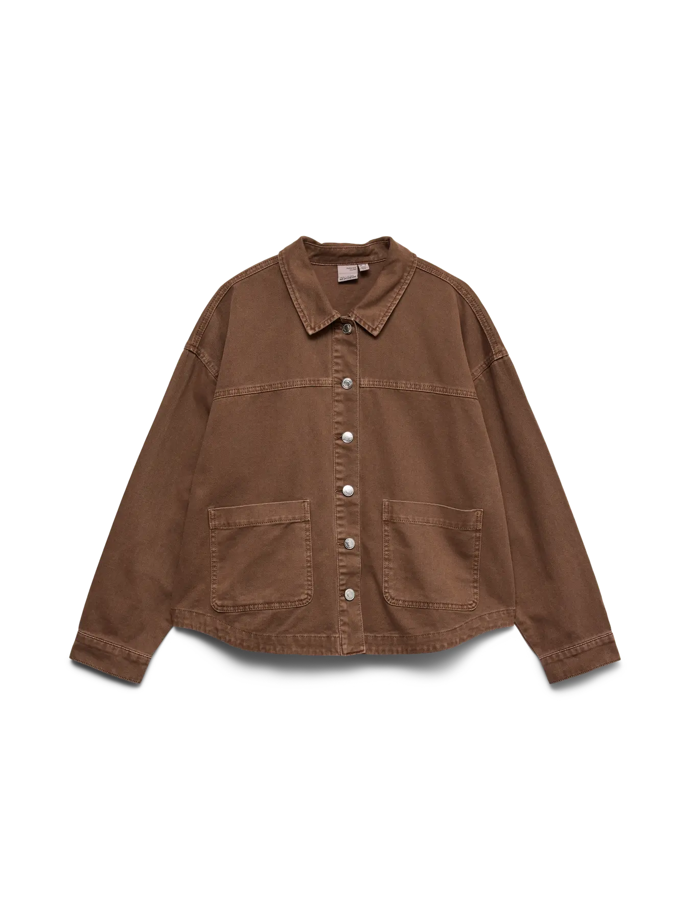 VM JAMIE DENIM SHACKET - COCOA BROWN WASHED