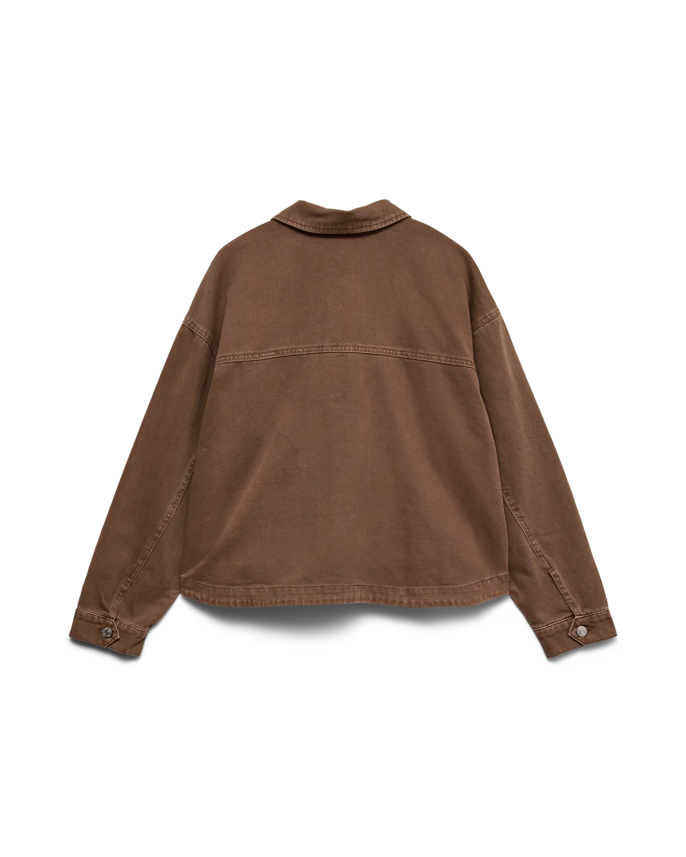 VM JAMIE DENIM SHACKET - COCOA BROWN WASHED