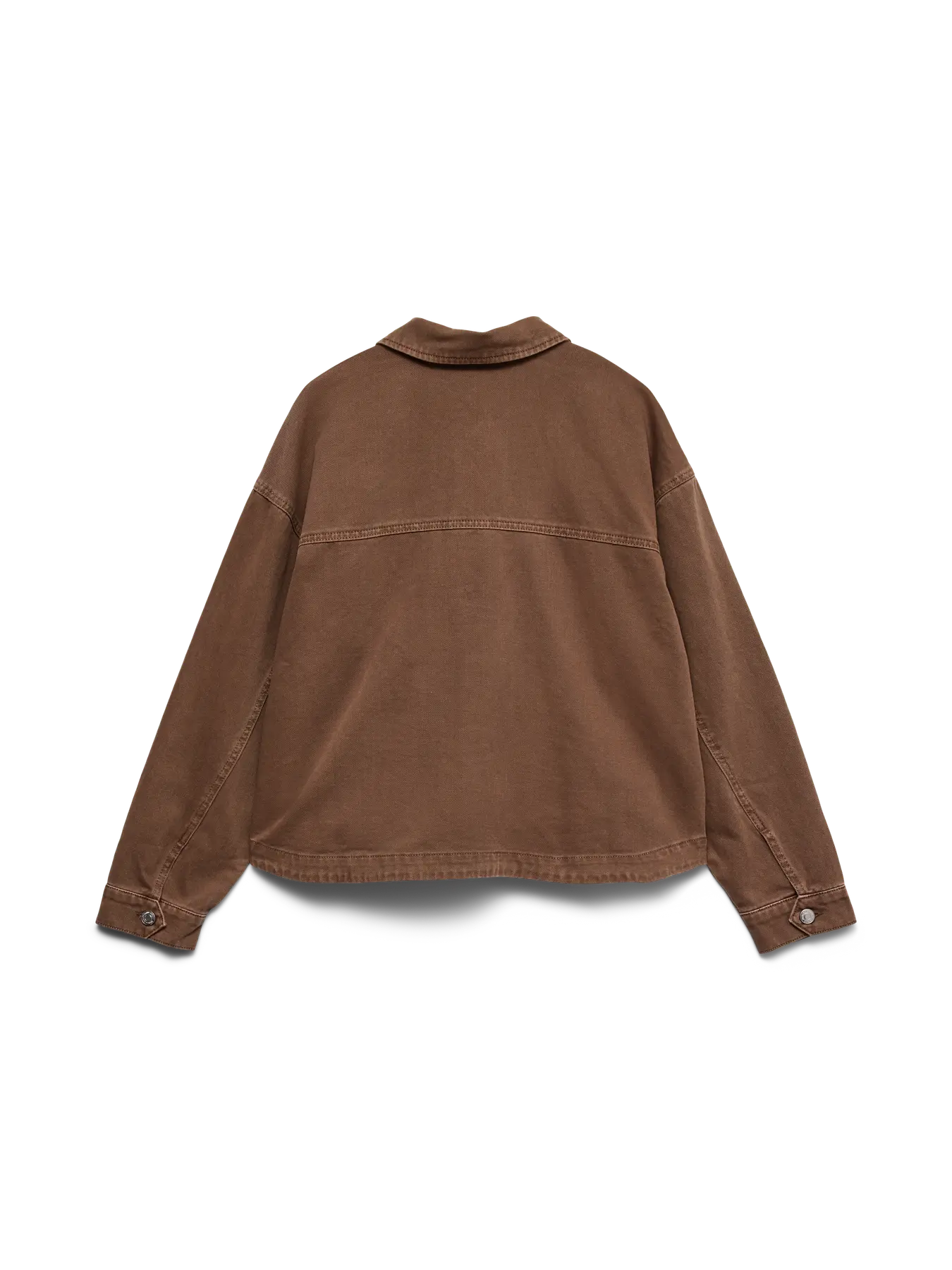 VM JAMIE DENIM SHACKET - COCOA BROWN WASHED