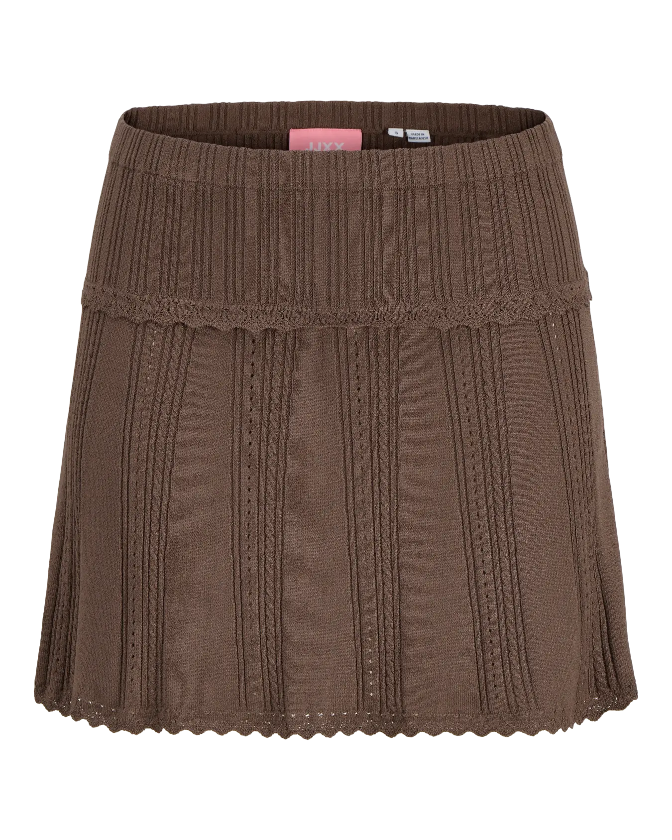 JJXX GIANNA KNIT SKIRT - CHOCOLATE BROWN