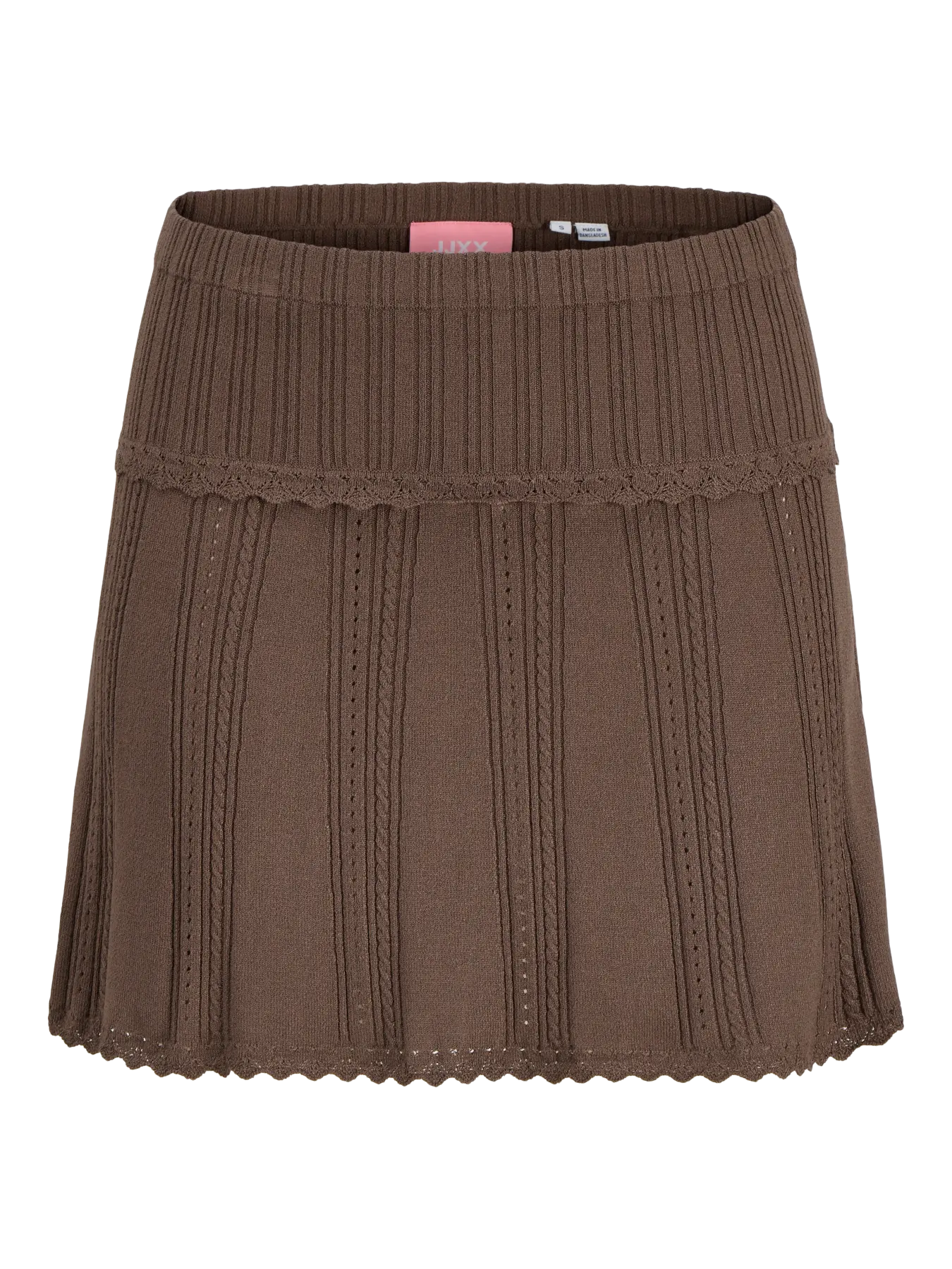 JJXX GIANNA KNIT SKIRT - CHOCOLATE BROWN