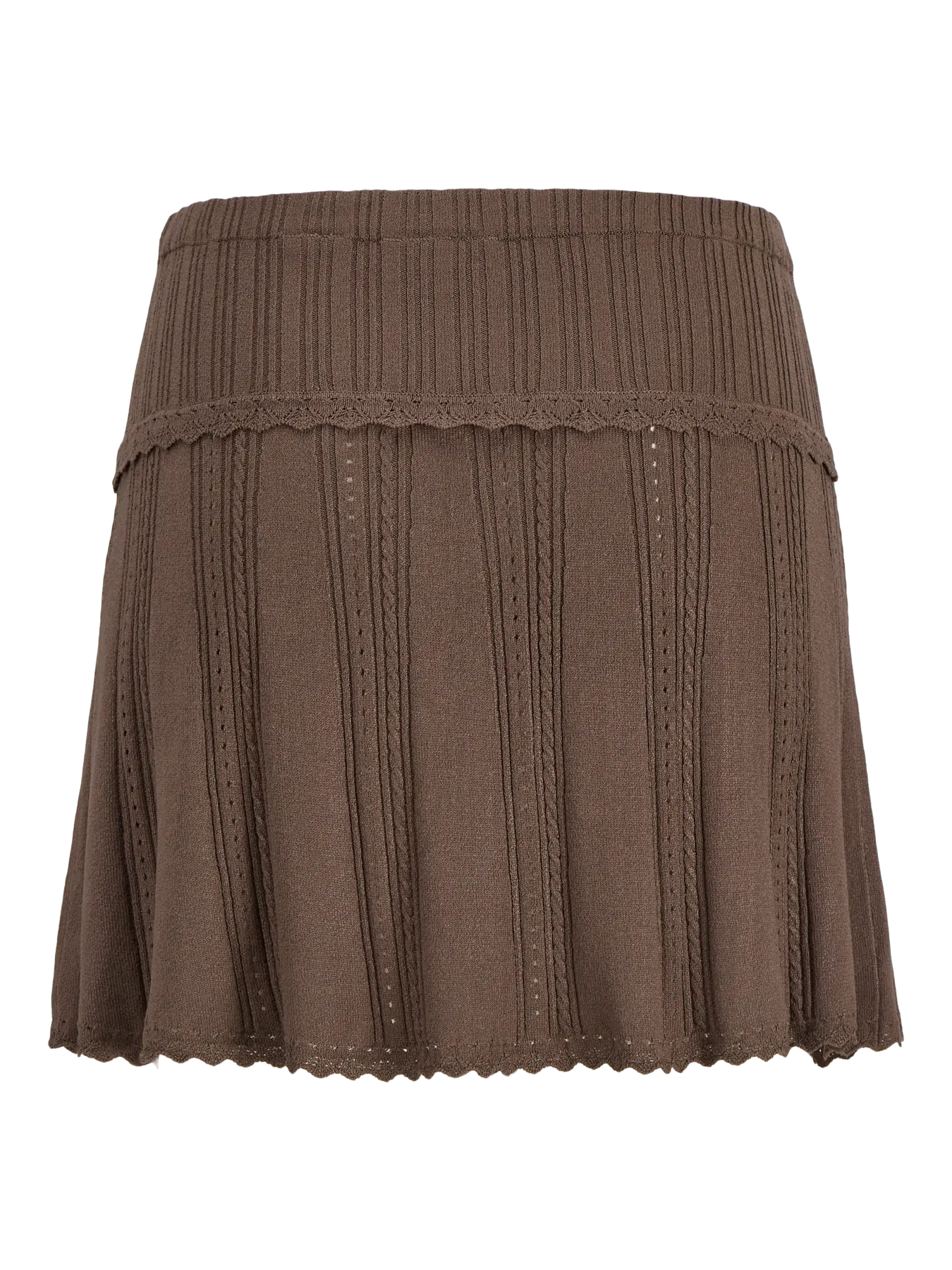 JJXX GIANNA KNIT SKIRT - CHOCOLATE BROWN