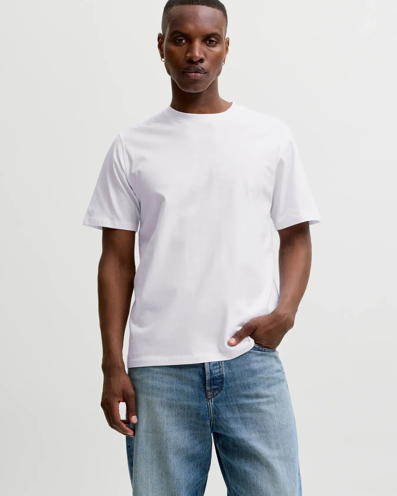 JJ ORGANIC BASIC TEE - WHITE