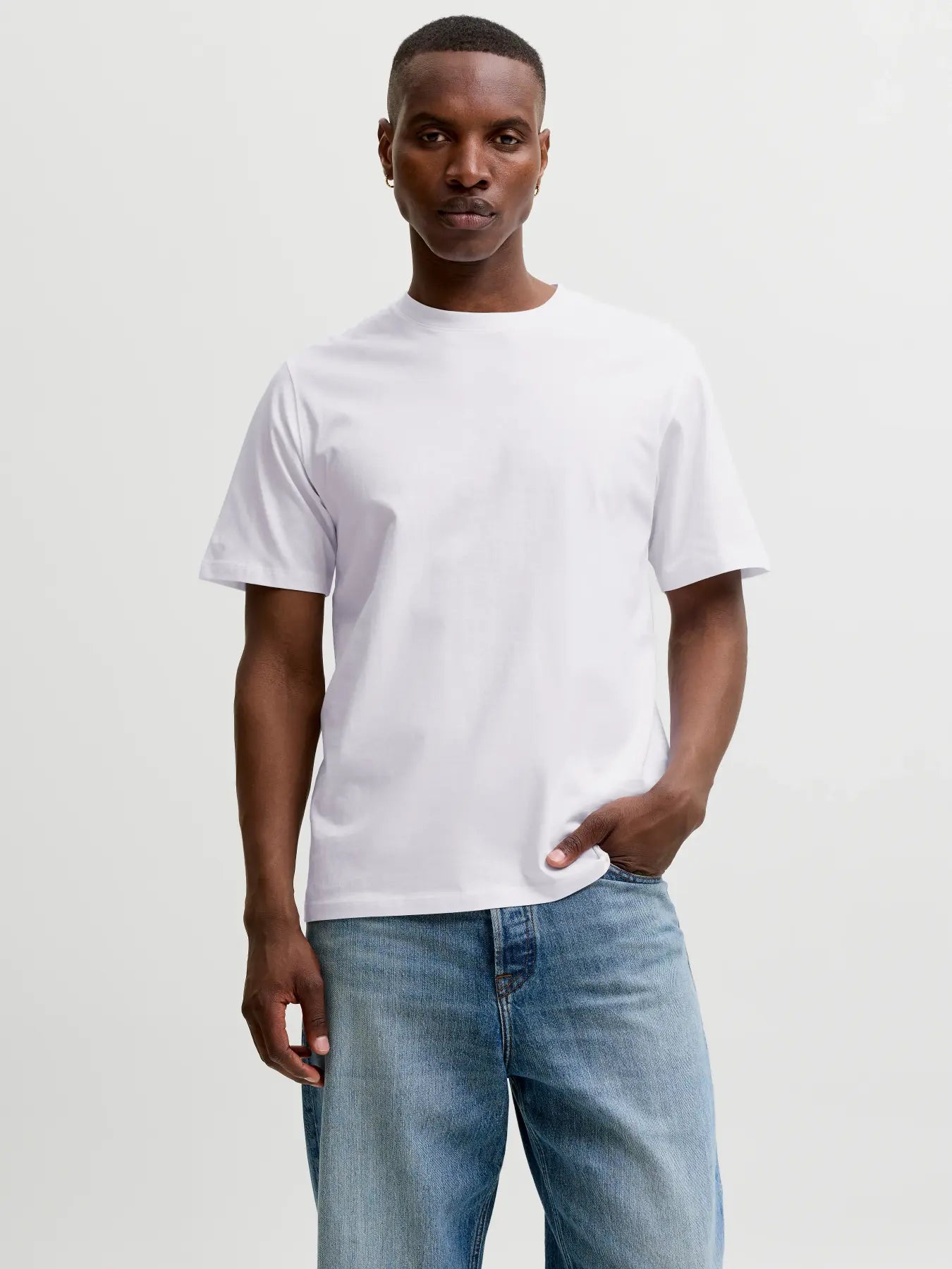 JJ ORGANIC BASIC TEE - WHITE