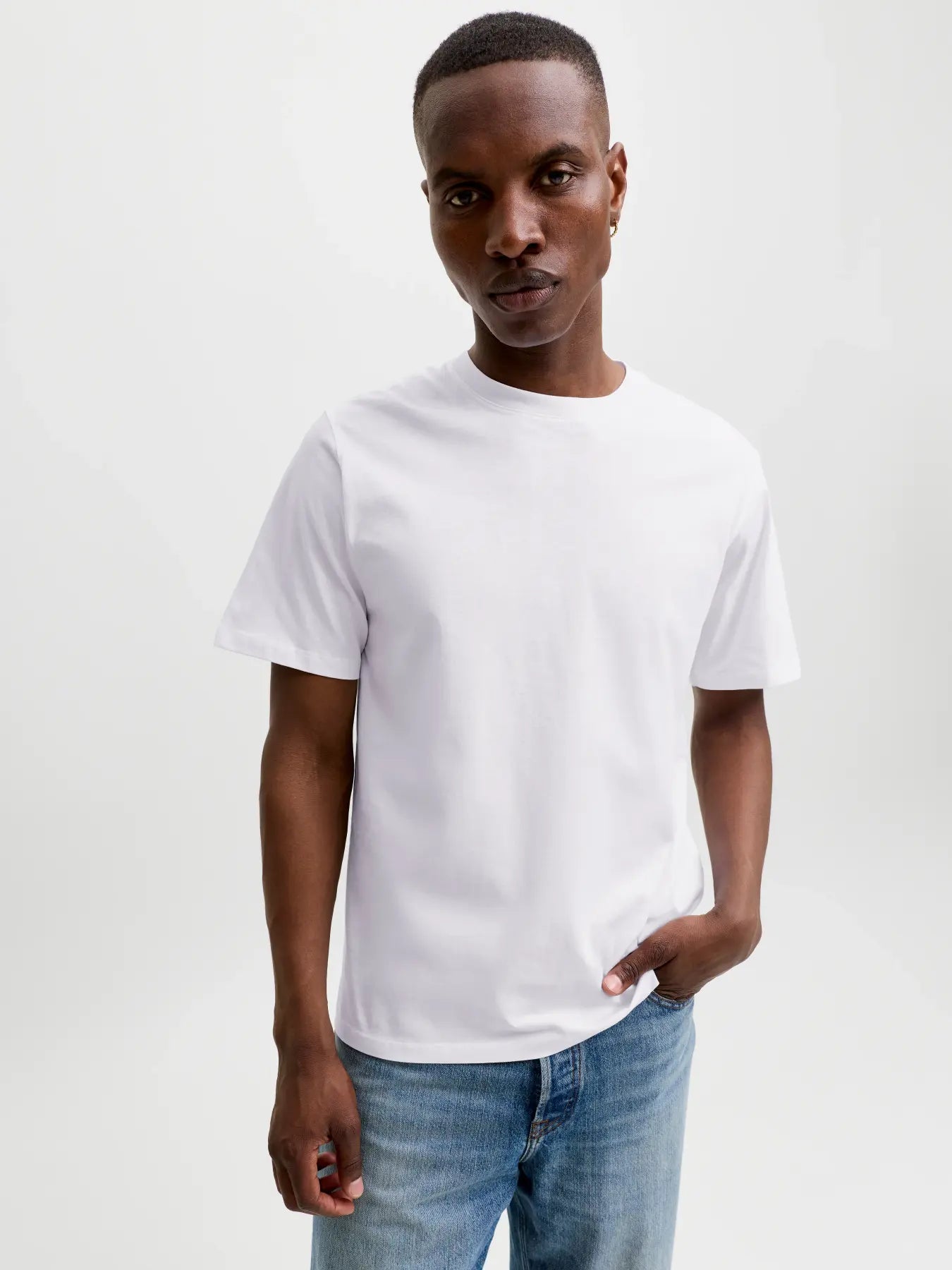 JJ ORGANIC BASIC TEE - WHITE