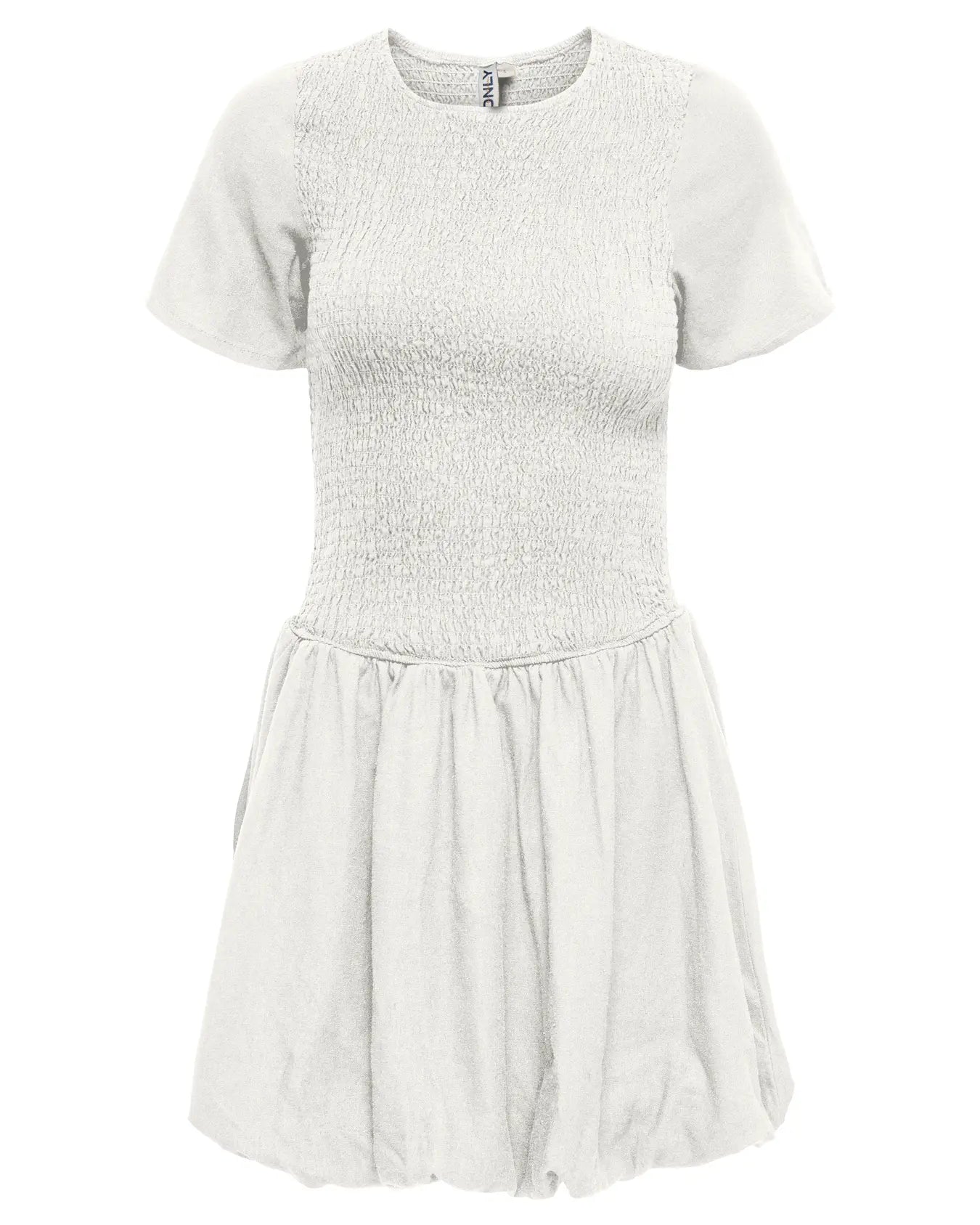 ONLY GOA LINEN BALLOON DRESS - CLOUD DANCER