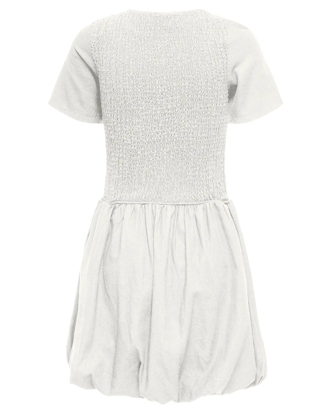 ONLY GOA LINEN BALLOON DRESS - CLOUD DANCER