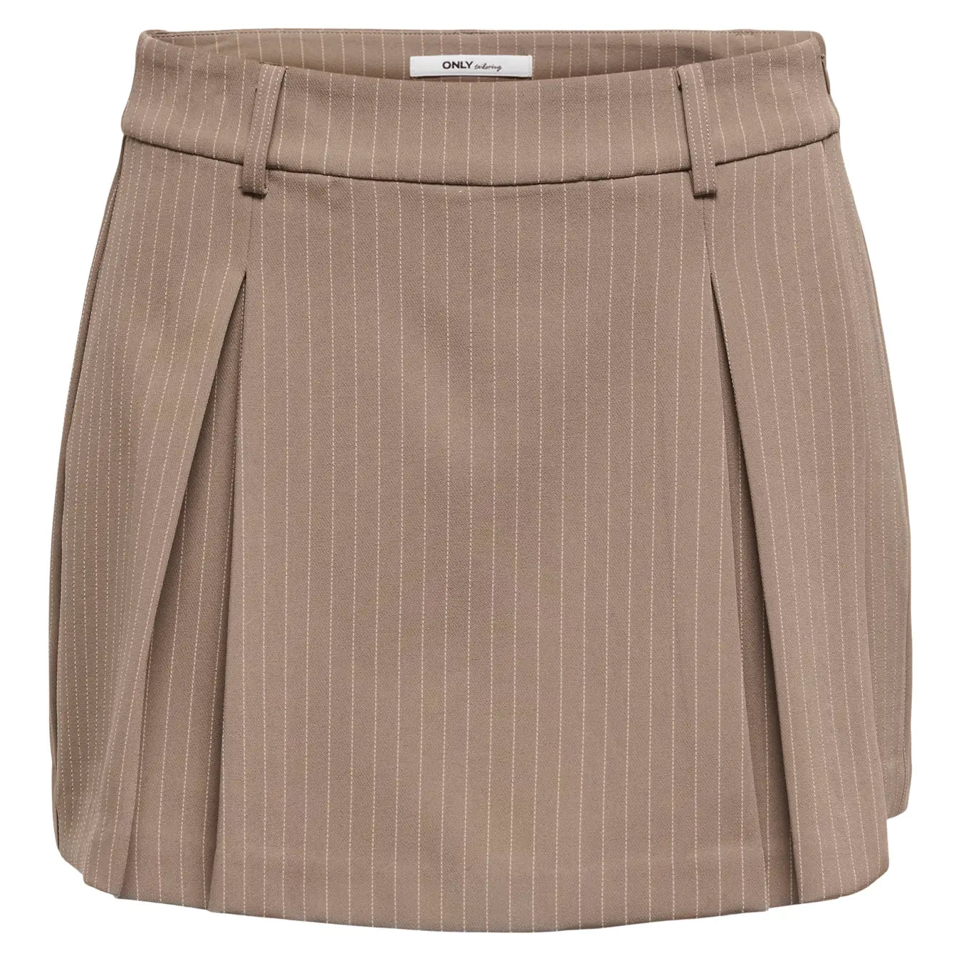 ONLY PAISY HW SKORT - WALNUT STRIPES