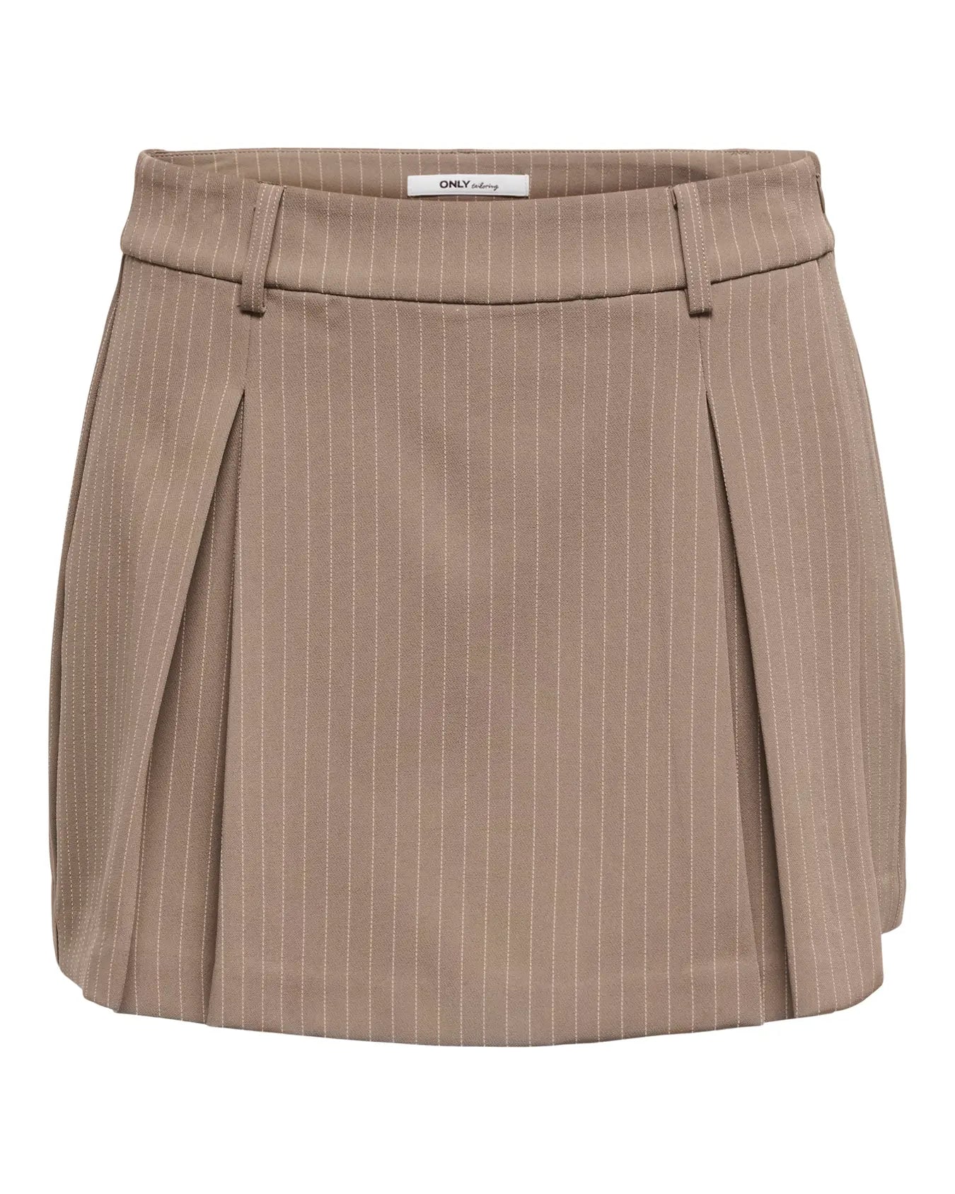 ONLY PAISY HW SKORT - WALNUT STRIPES