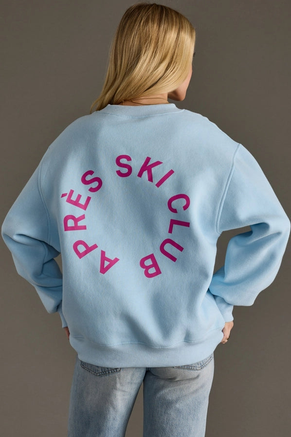 APRES SKI CLUB SWEATSHIRT - LIGHT BLUE