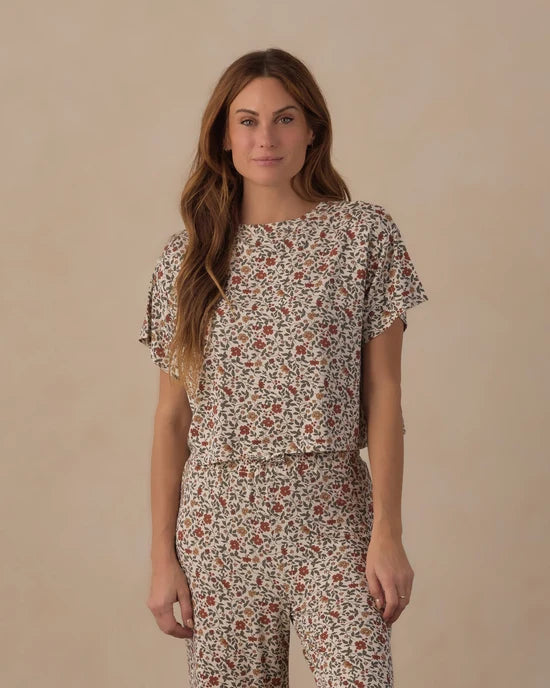 RYLEE + CRU RUTHIE 2PC PJ SET - HOLIDAY FLORAL
