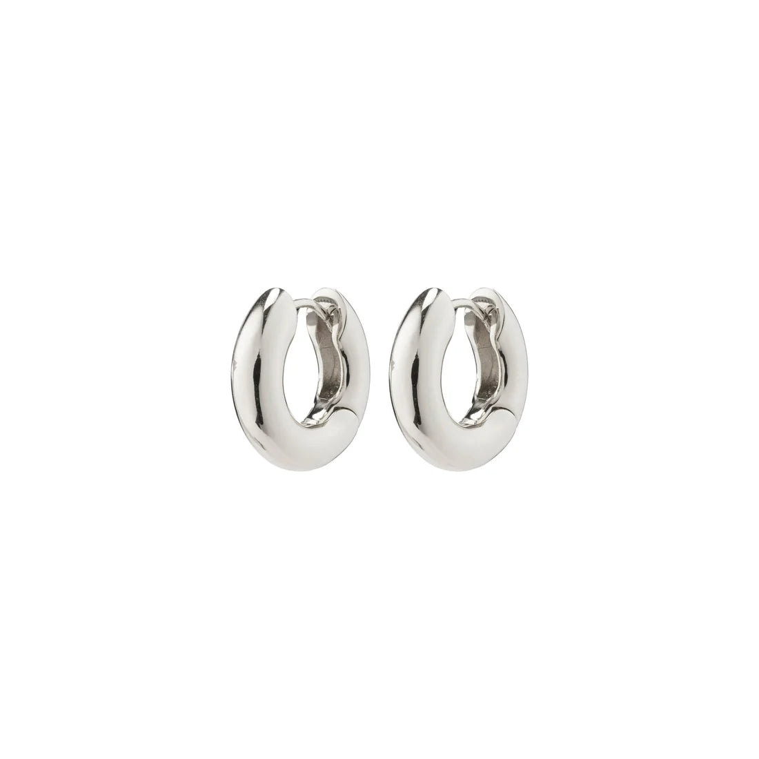 PILGRIM AICA CHUNKY HUGGIE HOOPS - SILVER