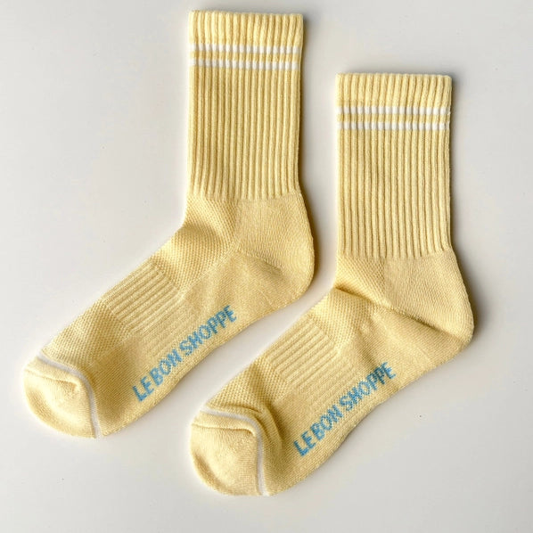 LE BON SHOPPE BOYFRIEND SOCKS - LEMONADE