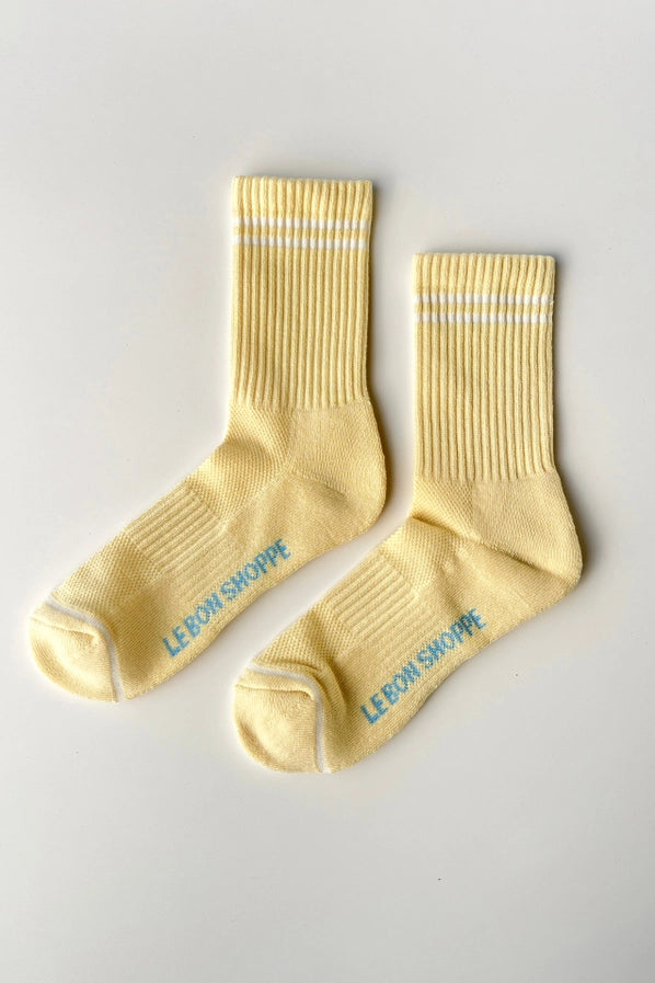 LE BON SHOPPE BOYFRIEND SOCKS - LEMONADE