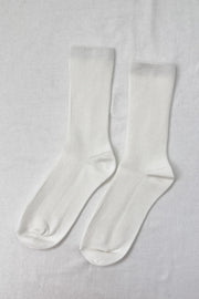 LE BON SHOPPE TROUSER SOCKS - CLASSIC WHITE