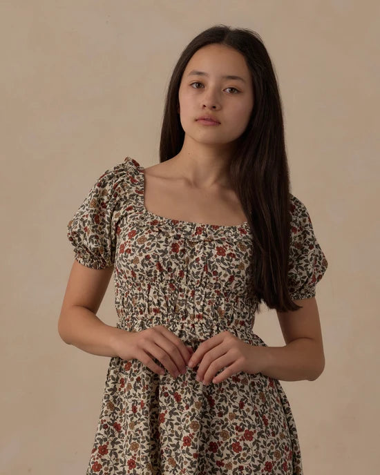 RYLEE + CRU TEEN SHAYLA DRESS - HOLIDAY FLORAL