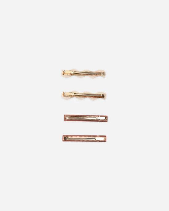 RYLEE + CRU WAVY CLIP SET - PETAL.  MULBERRY.