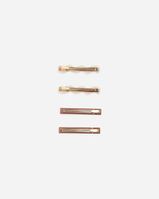 RYLEE + CRU WAVY CLIP SET - PETAL.  MULBERRY.