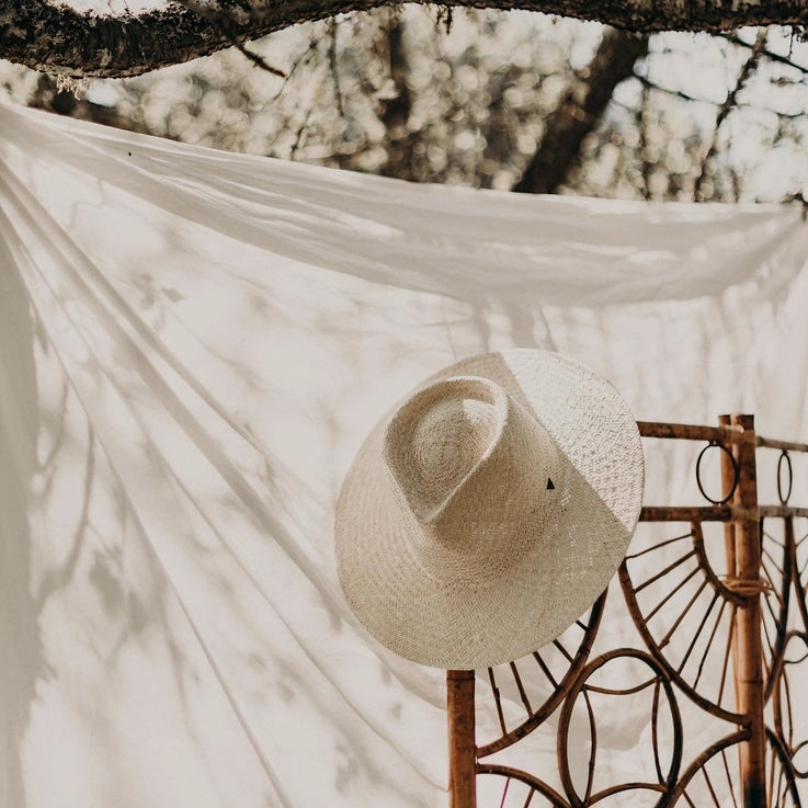 WEST VON SIENNA PALM STRAW HAT - OFF WHITE
