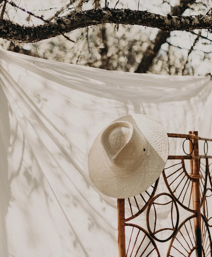 WEST VON SIENNA PALM STRAW HAT - OFF WHITE