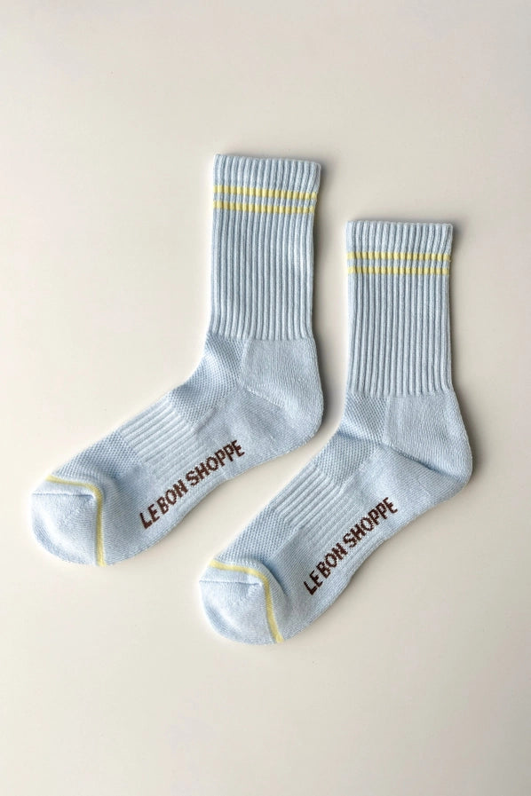LE BON SHOPPE BOYFRIEND SOCKS - PASTEL SKY