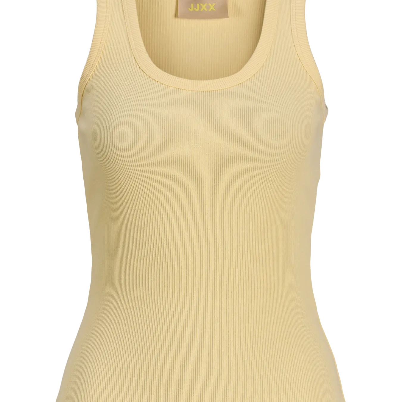 JJXX FRIDA U NECK RIBBED TANK - SUNLIGHT