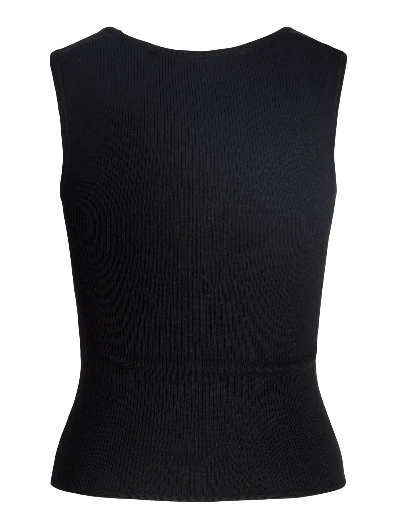 JJXX POSIE SQ NECK RIBBED TANK - BLACK