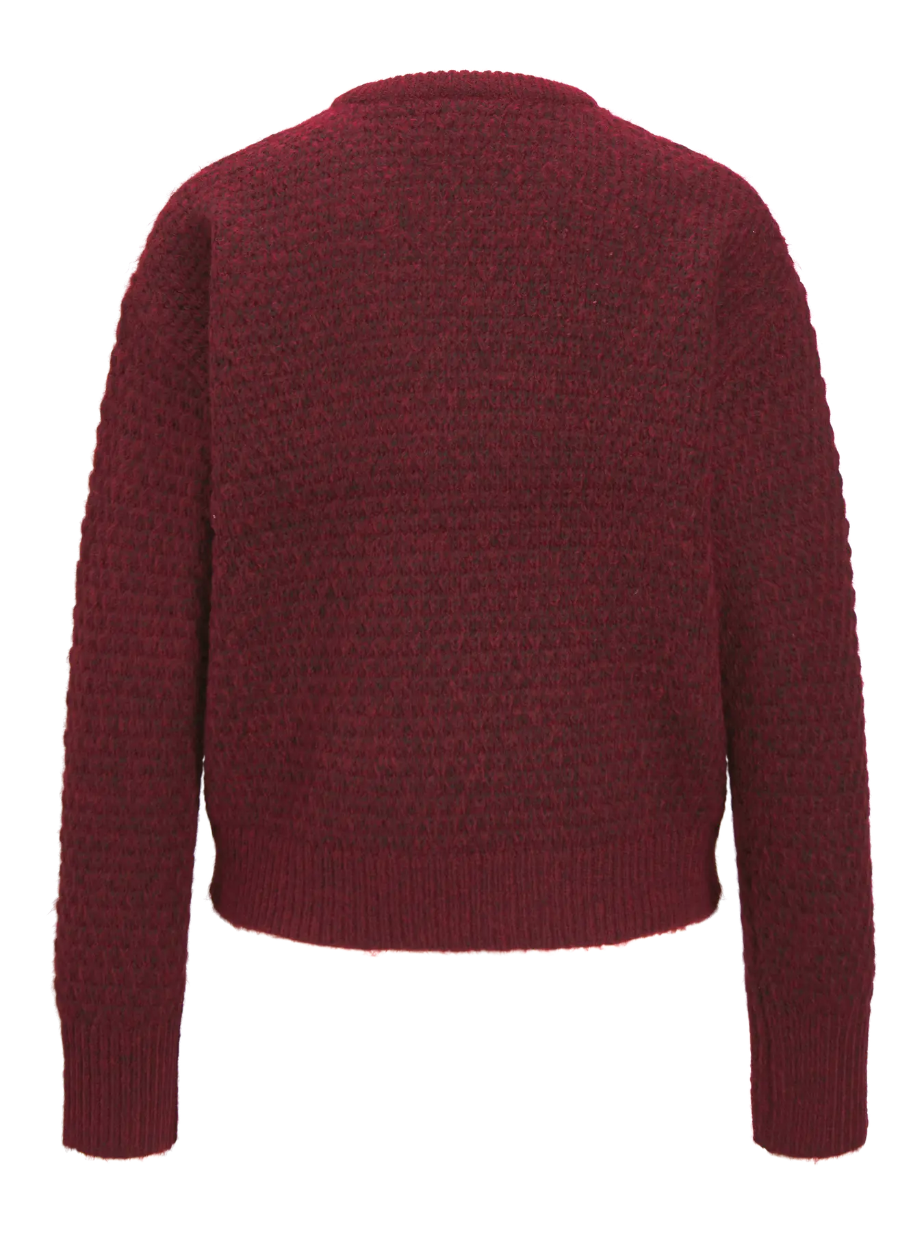 MILLY CREW NECK SWEATER - CABERNET