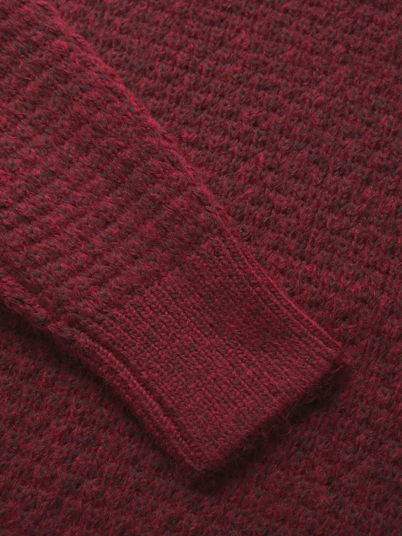 MILLY CREW NECK SWEATER - CABERNET