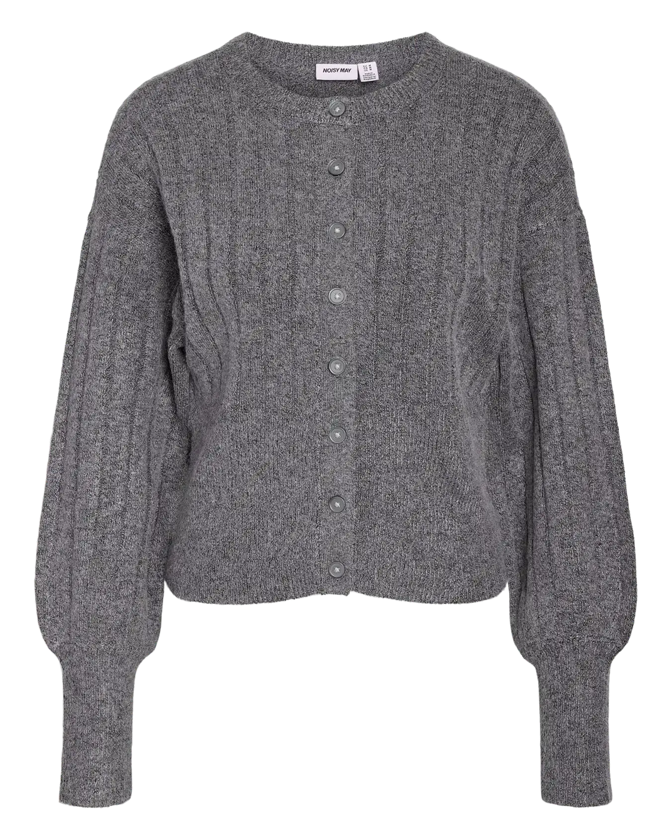 NM NOELLA KNIT CARDIGAN - MEDIUM GREY MELANGE