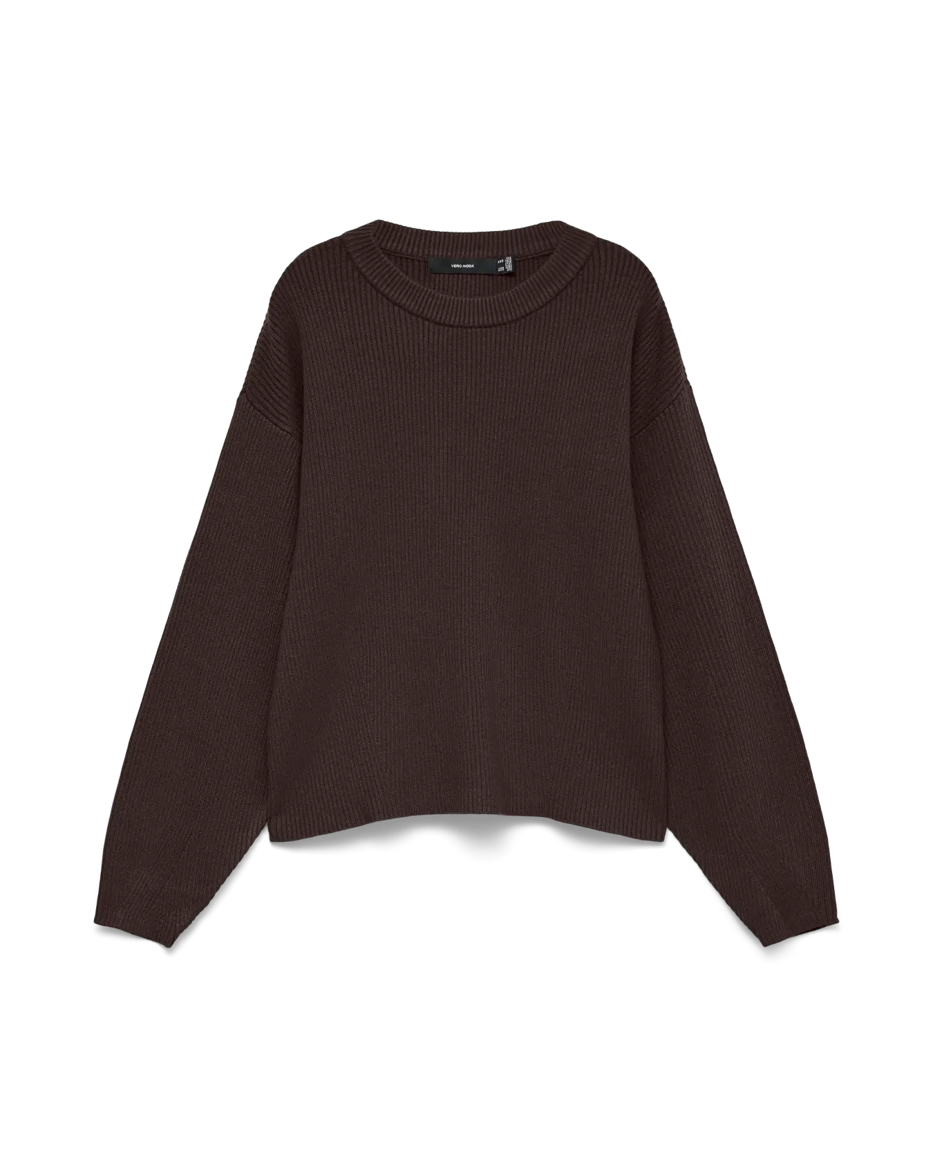 VM GOLD LUX RIBBED PULLOVER - CHOCOLATE TORTE