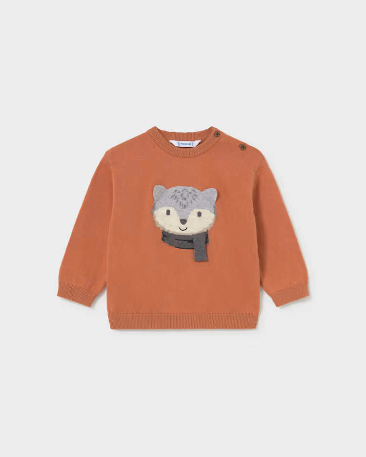 MAYORAL PRINTED SWEATER - RUST