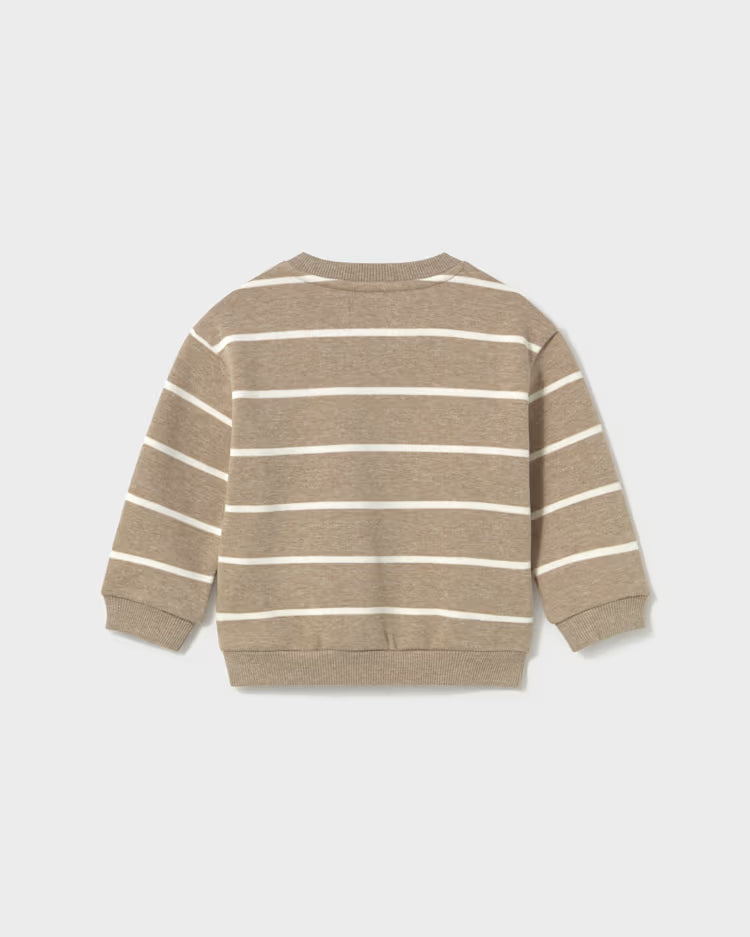 MAYORAL ANIMAL POCKET SWEATSHIRT - TRUFFLE