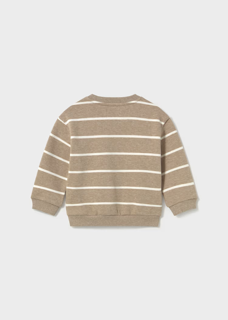 MAYORAL ANIMAL POCKET SWEATSHIRT - TRUFFLE