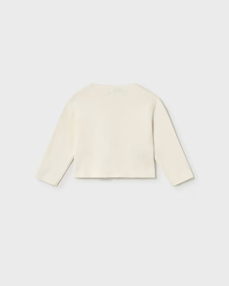 MAYORAL BOW CARDIGAN - BONE
