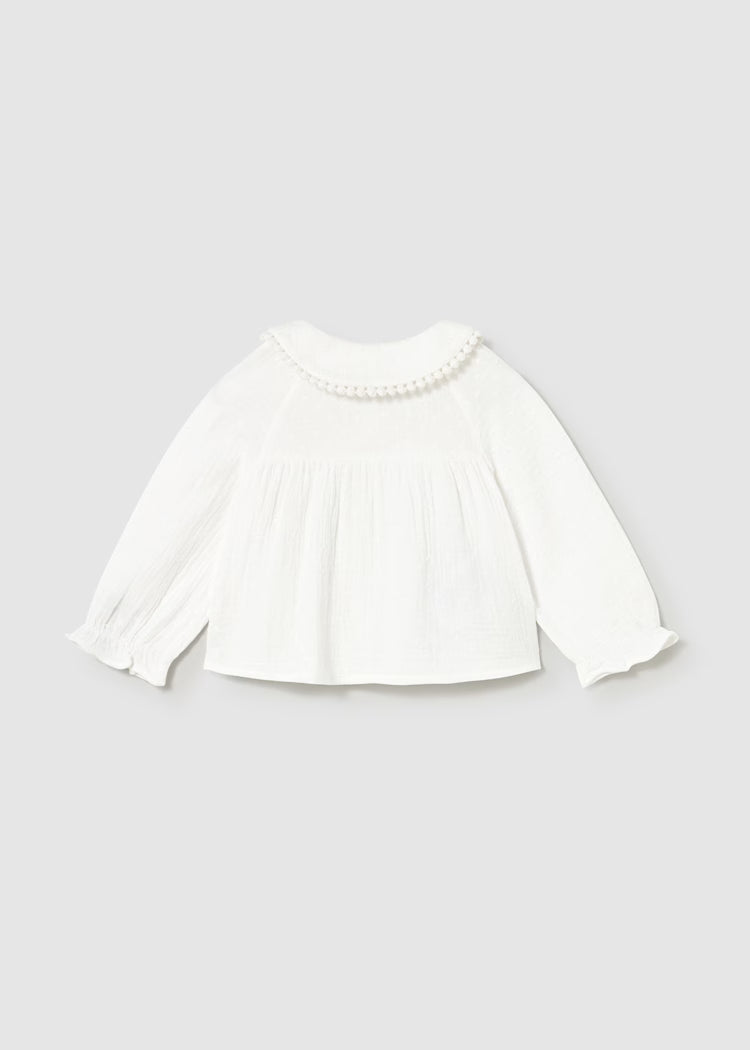 MAYORAL BABY CHIFFON BLOUSE - CREAM