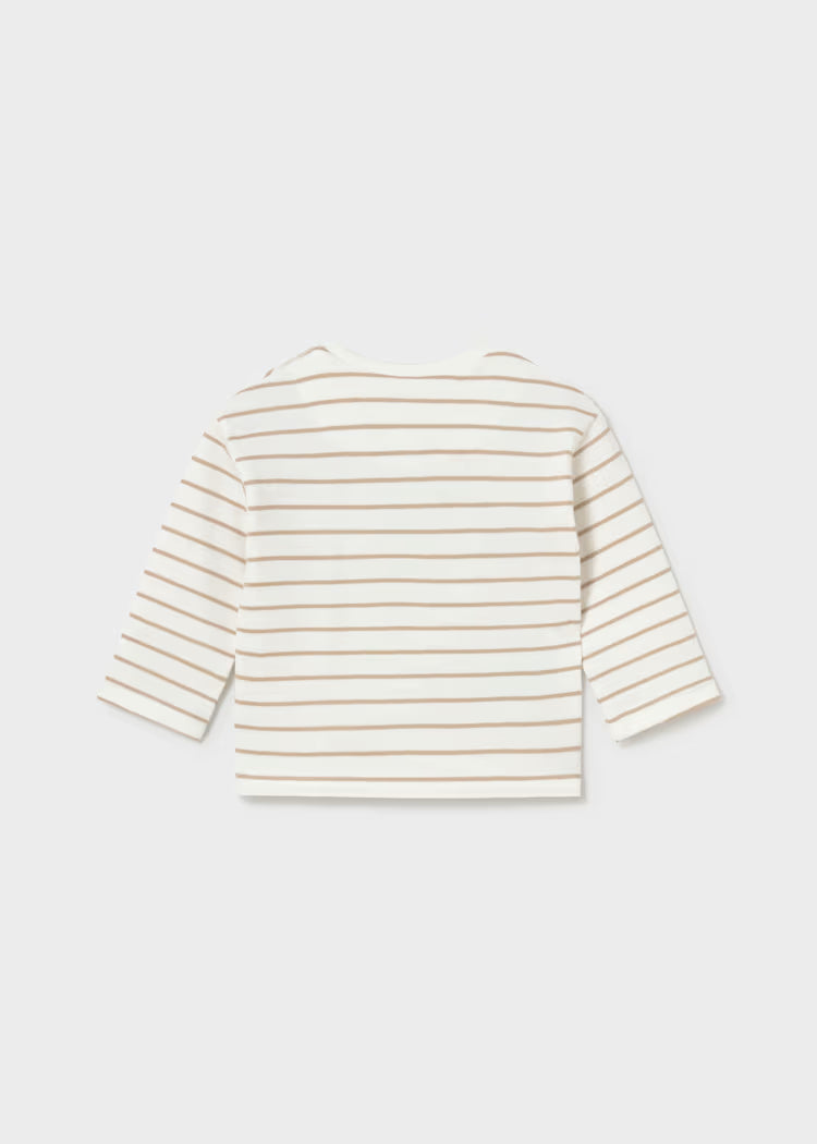MAYORAL EMBROIDERED LS SHIRT - MOLE