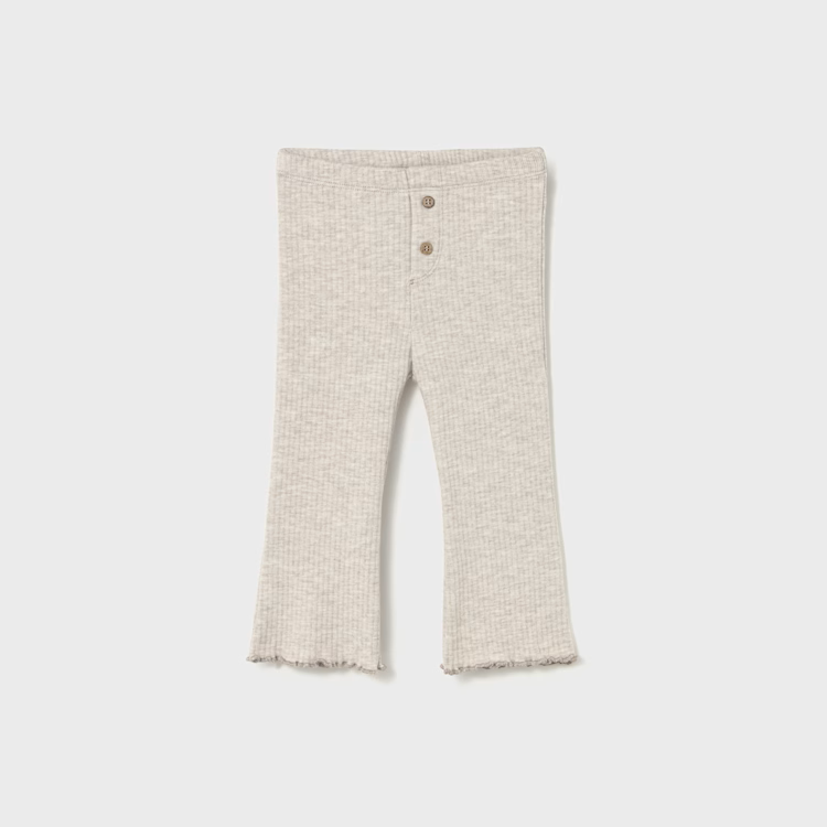 MAYORAL RIBBED FLARE LEGGING - SAND