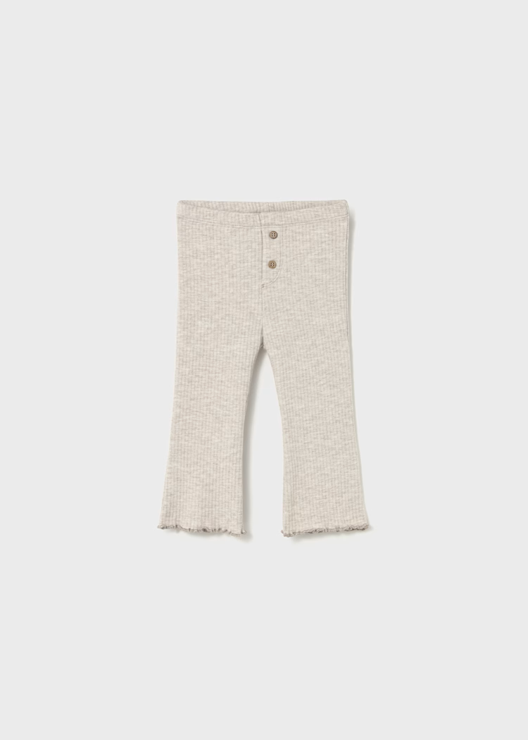 MAYORAL RIBBED FLARE LEGGING - SAND
