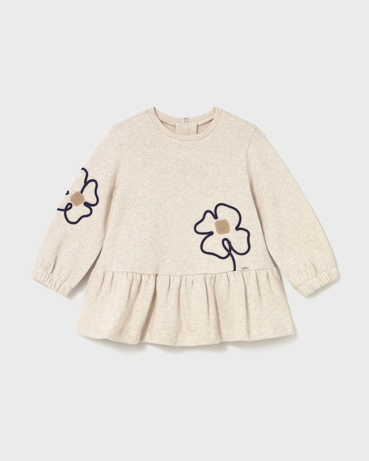 MAYORAL SWEATER DRESS - SAND HEATHER