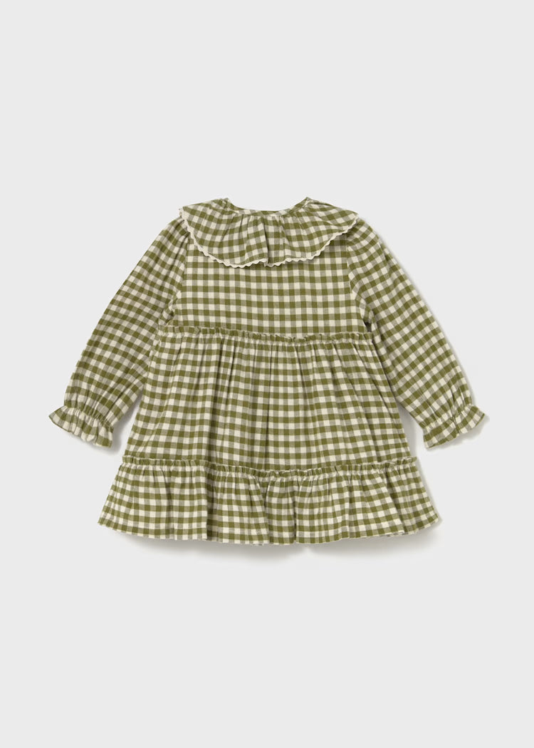 MAYORAL GINGHAM DRESS - BAYLEAF