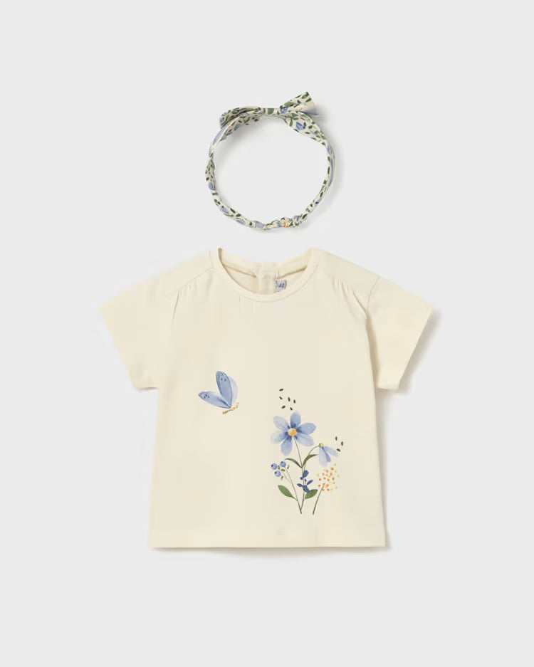 MAYORAL TEE + HEABAND SET - BONE
