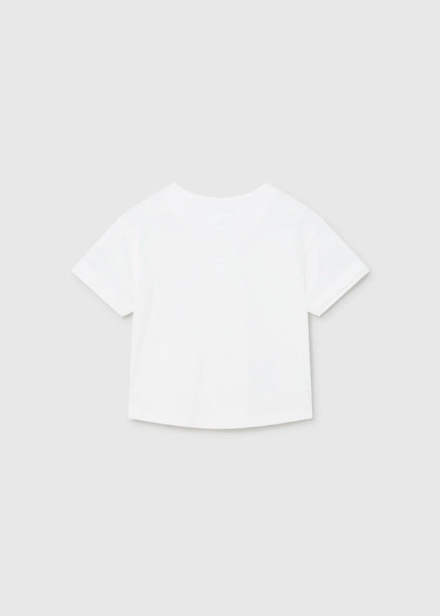 MAYORAL BUTTON TEE - WHITE