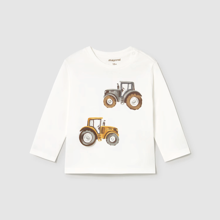 MAYORAL INTERACTIVE FARM SHIRT - CREAM