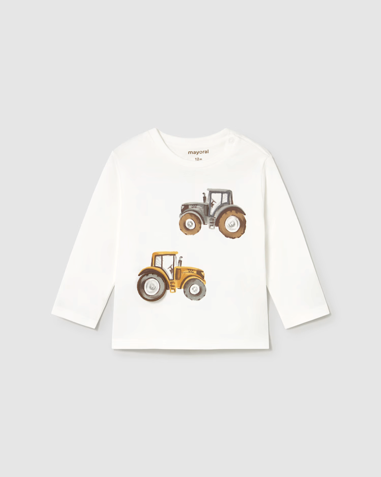 MAYORAL INTERACTIVE FARM SHIRT - CREAM